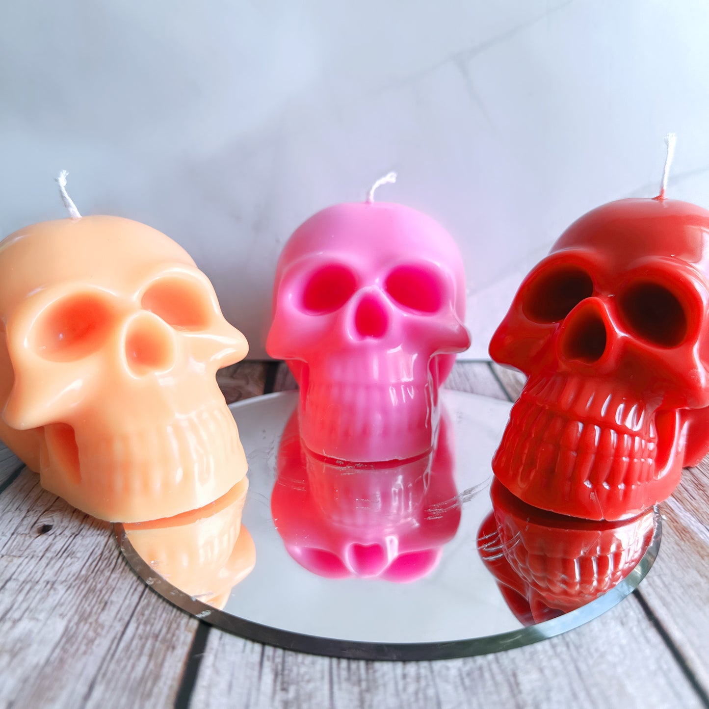 Large Skull Candle